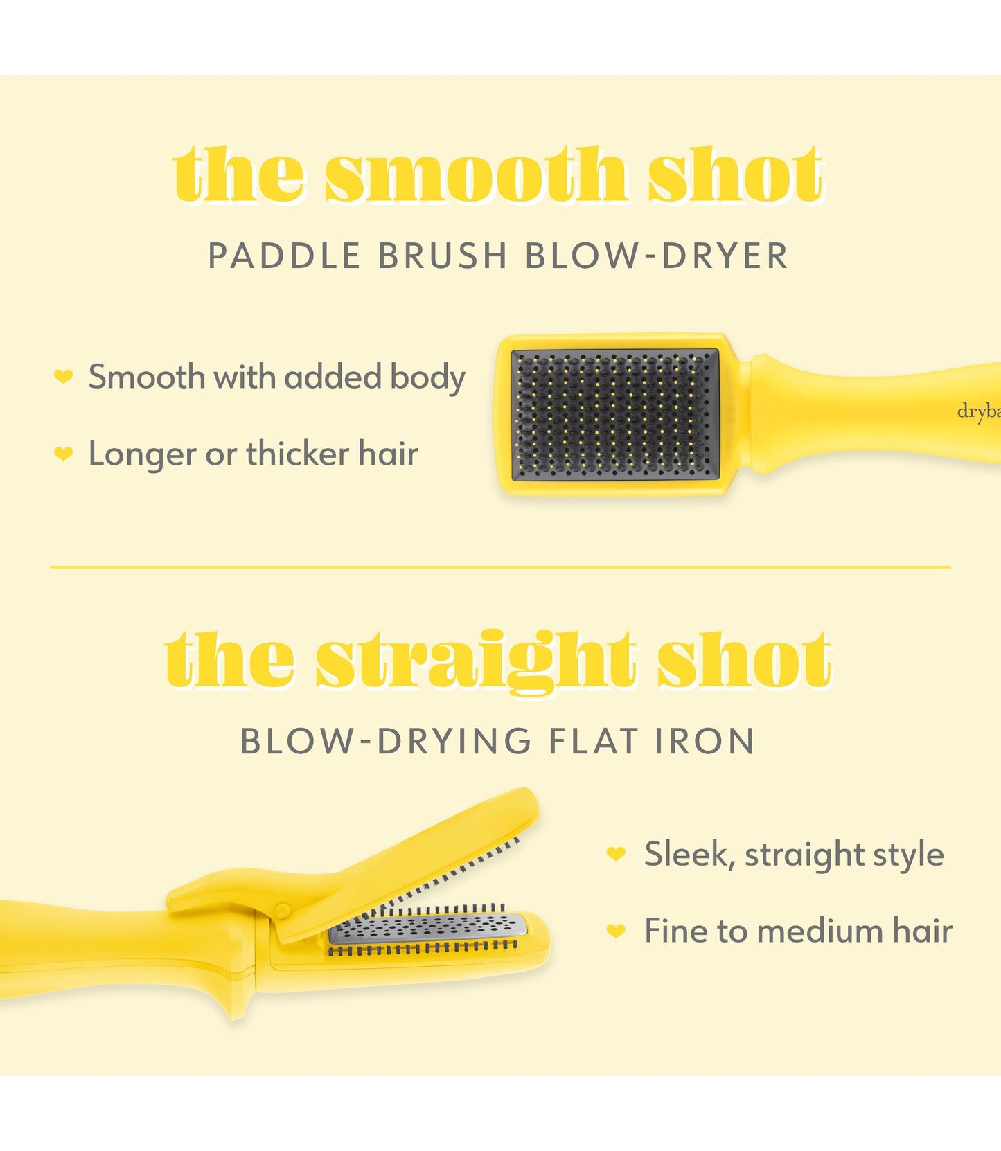 The Smooth Shot Paddle Brush Blow-Dryer